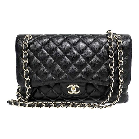 chanel jumbo caviar single flap black|Chanel Jumbo Caviar Classic Single Flap Bag .